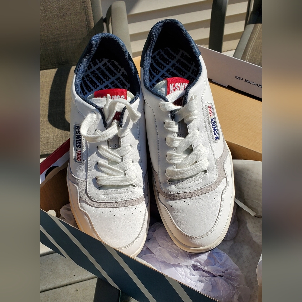 NIB K Swiss Cannoncourt Lthr shoes Sz 8